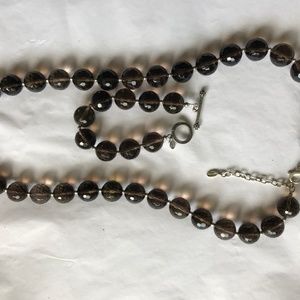 Studio Barse set smokey quartz sterling silver